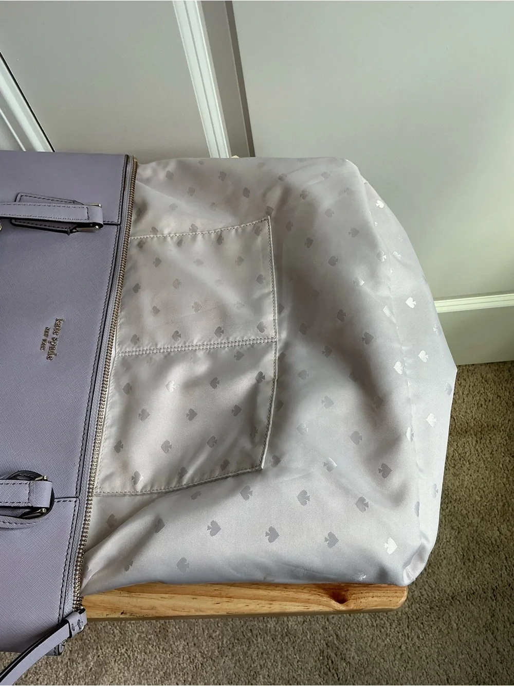 kate spade Cameron Lavender Saffiano Leather Tote